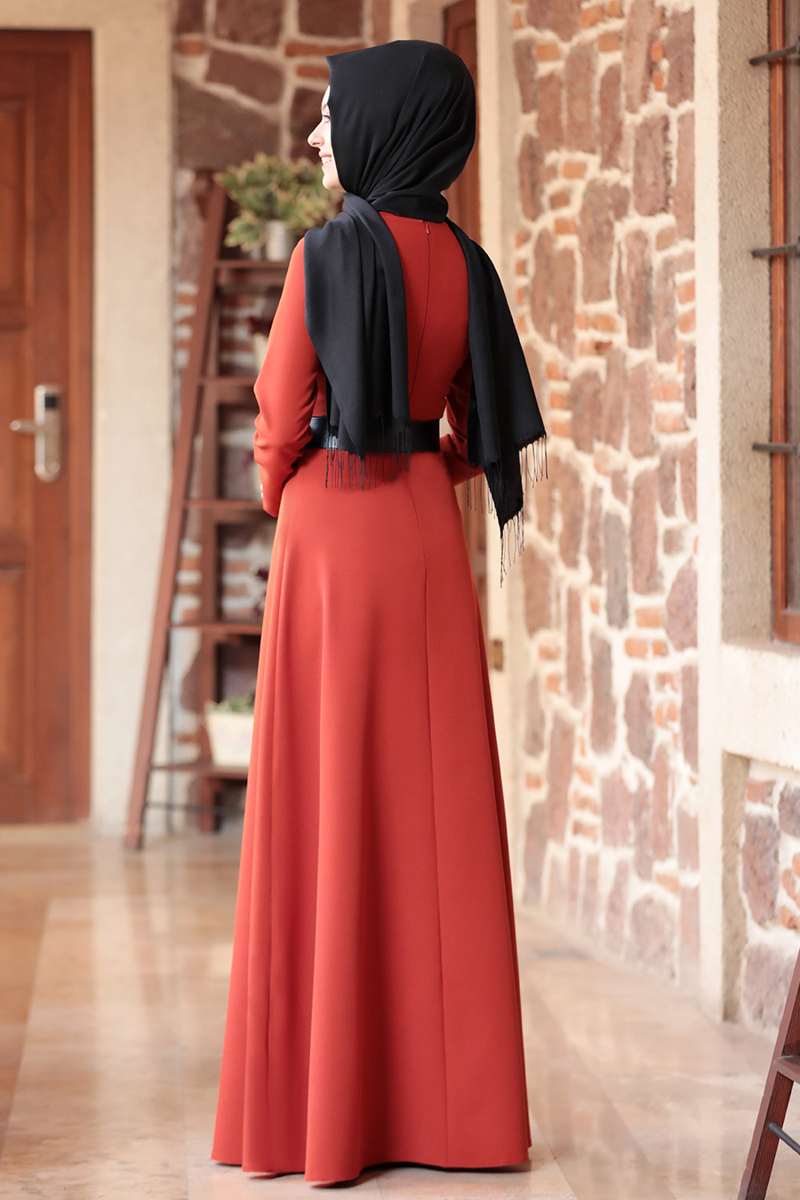 Semra Aydın - Nare Elbise - Kiremit