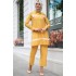 YELLOW TUNIC AND PANT SUIT  