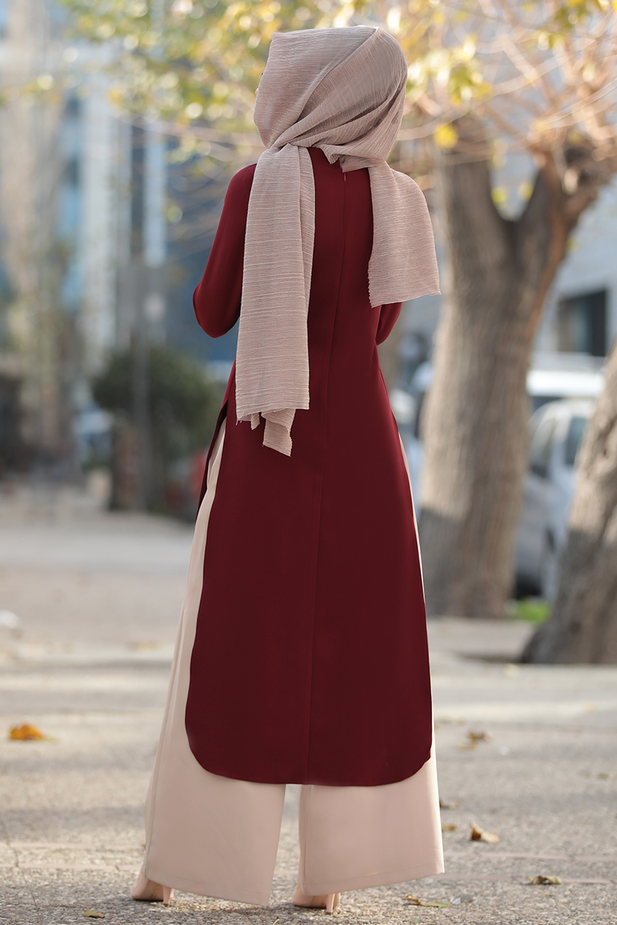 Sure Tesettür - Hayat Takım - Bordo Sure Tesettür - Hayat Takım - Bordo