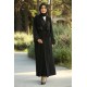 İşlemeli Abaya - Siyah İşlemeli Abaya - Siyah