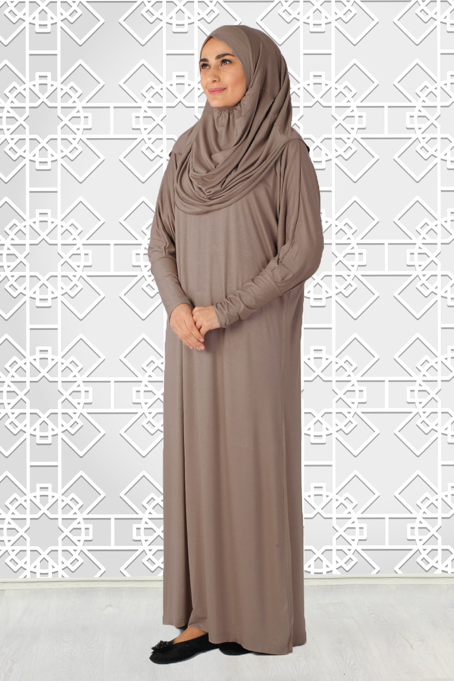 Yarasa Kol Namaz Elbisesi - Vizon Yarasa Kol Namaz Elbisesi - Vizon